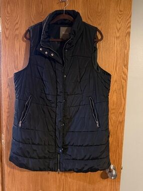Women’s Plus Size Maurices Long Black Quilted Puffer Vest